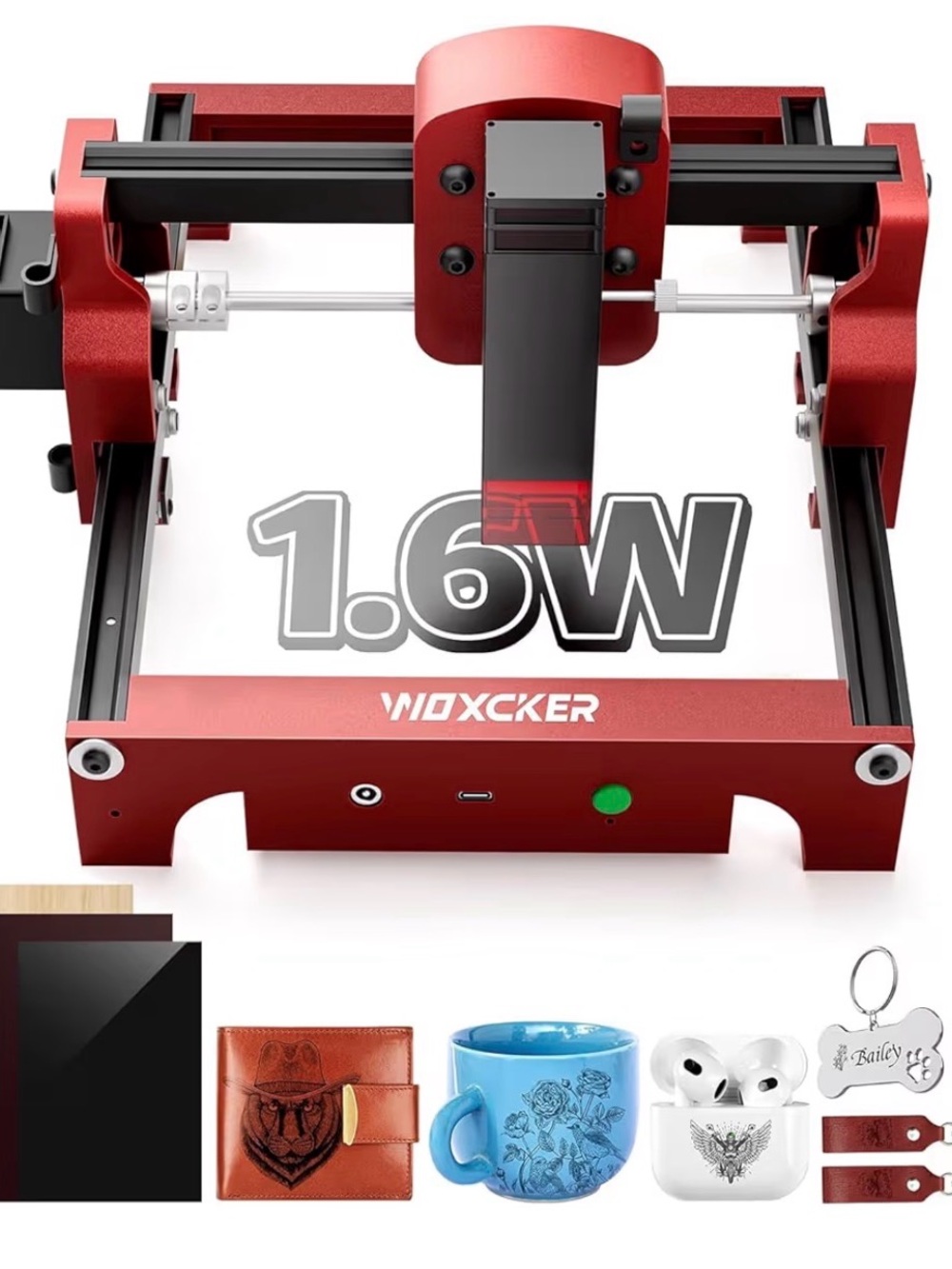 Woxcker 1.6W Red Mini Laser Engraver New - not in og box